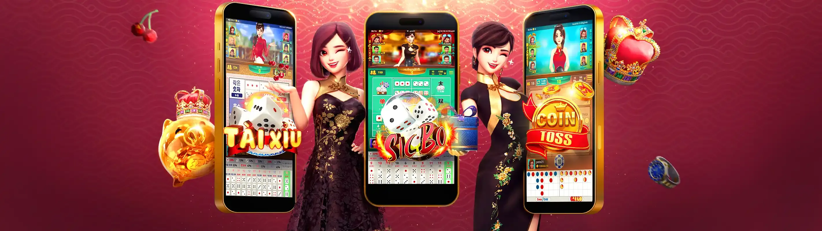 Màn hình hiển thị kèo tài xỉu và các loại cược xiên